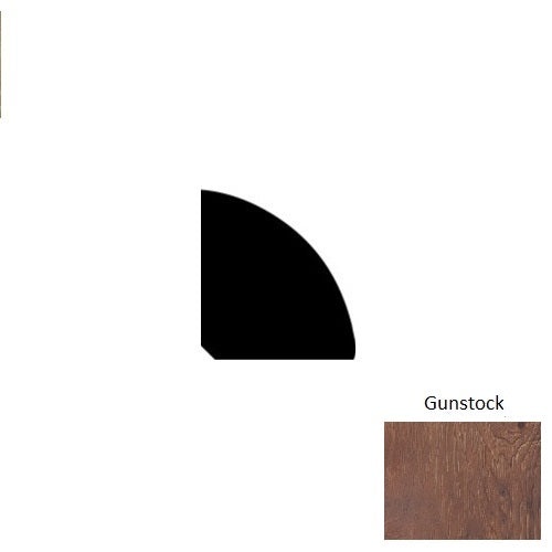 Sawmill Hickory Gunstock Laminate Wood Moulding / Trim - 94" Quarter Round - Embossed