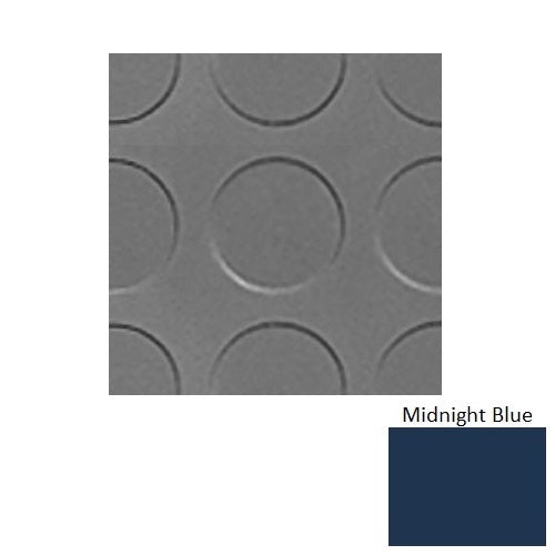 Flextones Midnight Blue Rlt Radial Low Profile Rubber Distinct Designs Tile - Textured - 18" X 18"