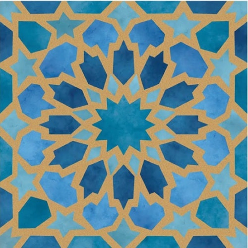 Marakand Registan Gold Porcelain Tile - Matte - 8" X 8"
