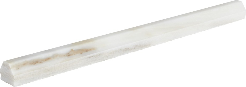 Calacatta Gold Marble Floor & Wall Trim, Pencil 45 Liner