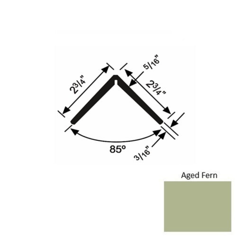 Solid 19Xtr Aged Fern Rubber Corner Guard