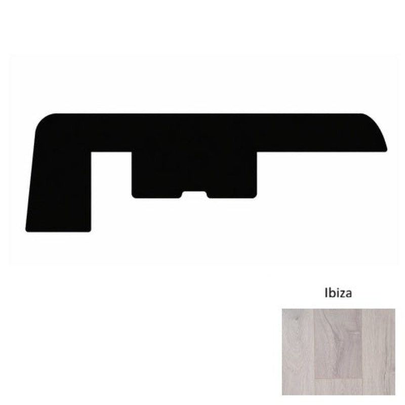 Paradise Ibiza Laminate Wood Moulding / Trim - 94" End Cap - Wire Brushed