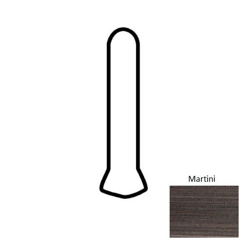 Lounge14 Martini Porcelain Floor & Wall Trim - 1" X 6" Cove Base Out Angle - Matte