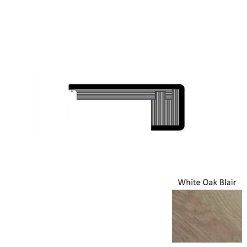Sylvania White Oak Blair 84" Engineered Square Stair Nose