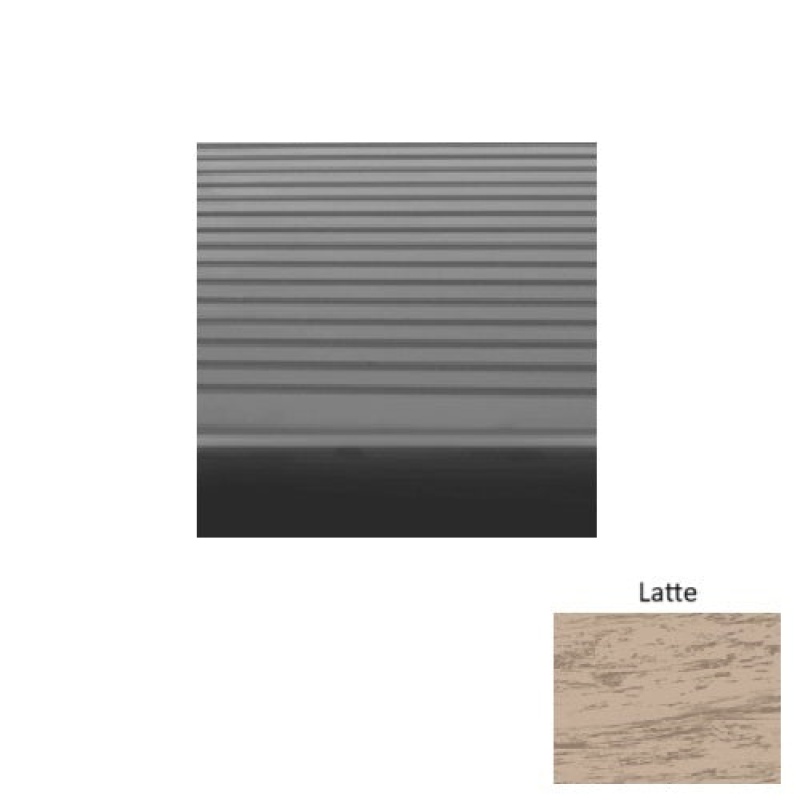 Marbleized 81 Latte Light Duty Rib Rubber (Rd) Stair Tread - Textured