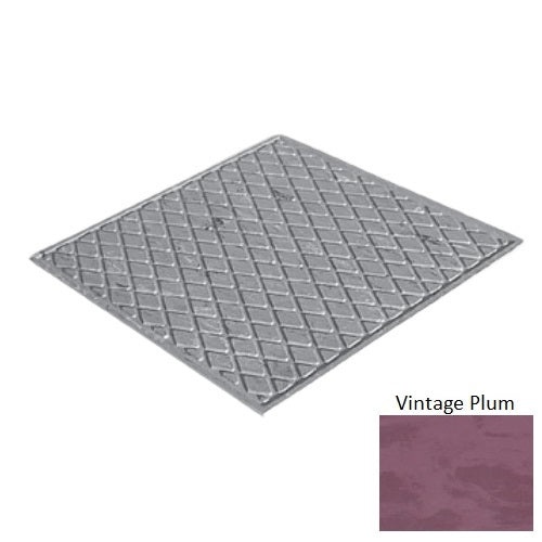 Evolving Styles Creative Elements Vintage Plum Rubber Diamond Landing Tile - Textured - 27" X 27"