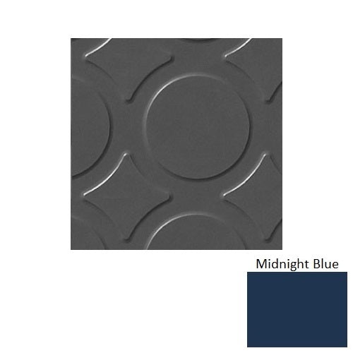 Flextones Midnight Blue Rct Radial Iii Rubber Distinct Designs Tile - Textured - 18" X 18"
