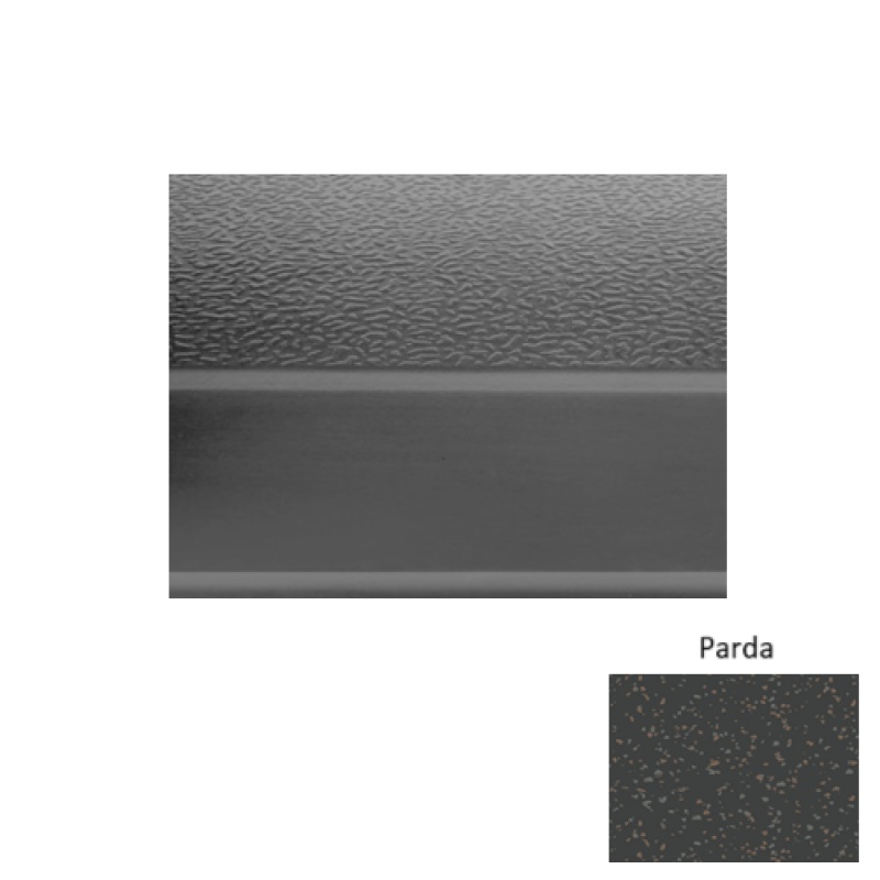 Fiesta 93 Parda Textured Rubber (Sq) Stair Tread - Textured