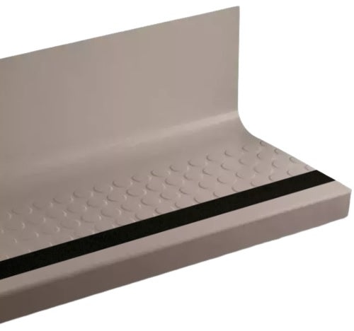 Johnsonite Sandalwood Raised Round Rubber Stair Tread