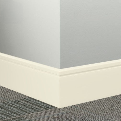 Johnsonite White Pearl Rubber Millwork Contoured Wall Base