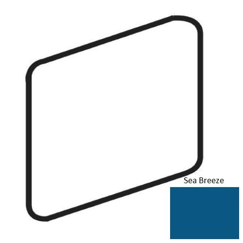 Color Wheel Classic Sea Breeze Ceramic Wall Trim - 2" X 2" Bullnose Corner - Semi Gloss