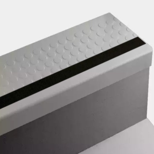 Johnsonite Mystify Textured Rubber Angle-Fit Stair Tread