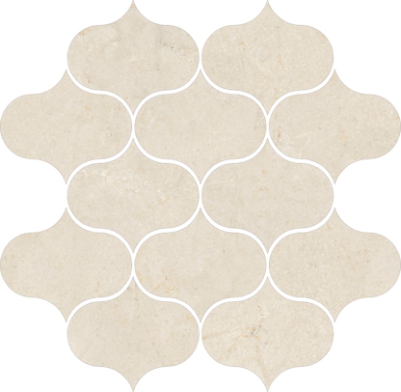 Imperium Marfil Porcelain Mosaic - Ornas Pattern