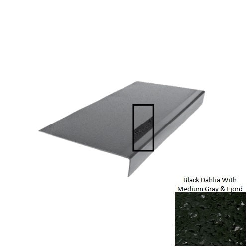 Black Dahlia Rubber Stair Tread, 12 1/2" x 72"
