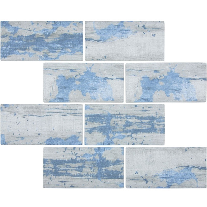 Aquatica Bark Aspen Deco Glass Mosaic
