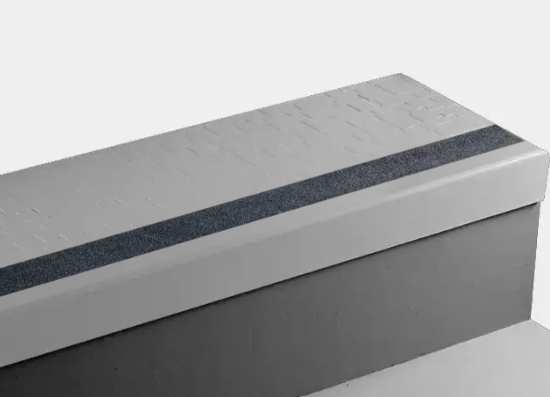 Johnsonite White Cubis Stair Tread Trim
