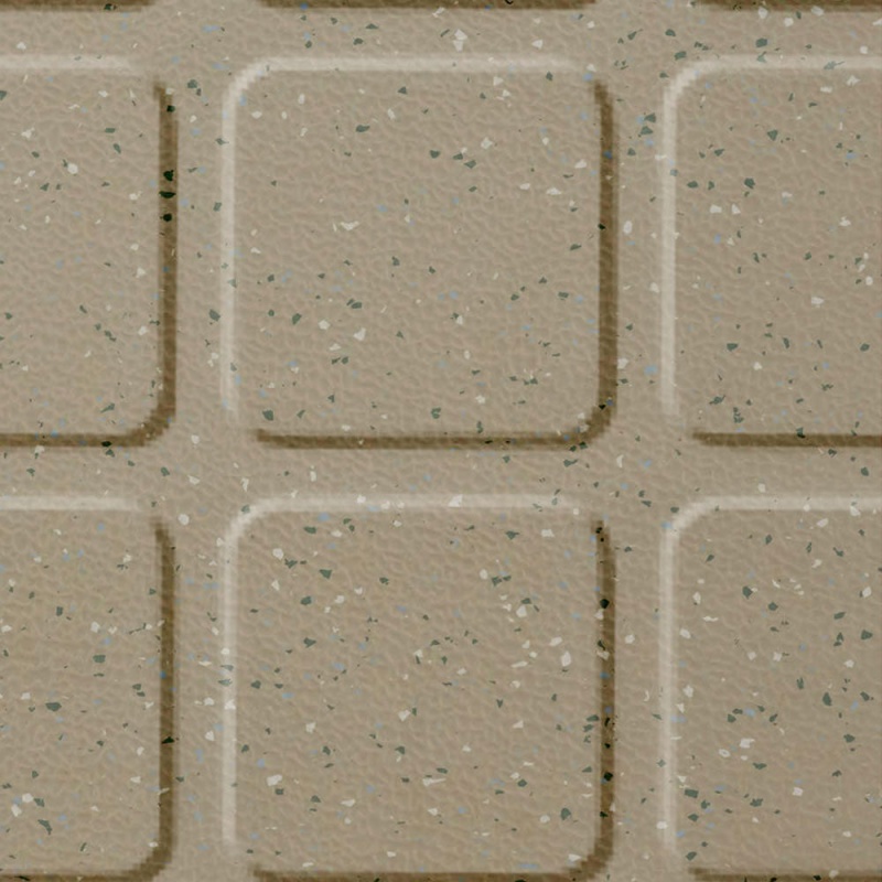 Johnsonite Lake Cour D'alene Raise Square Color Splash Speckled Rubber Tile - Textured - 24" X 24"
