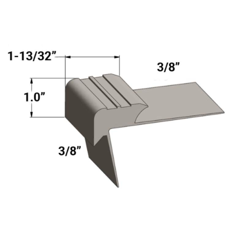 Slim Line Nosing 1 13/32" x 12 Ft