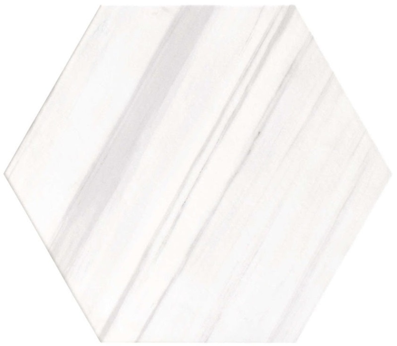 Argos Dolomite Hex Porcelain Tile - Satin - 19" X 22"