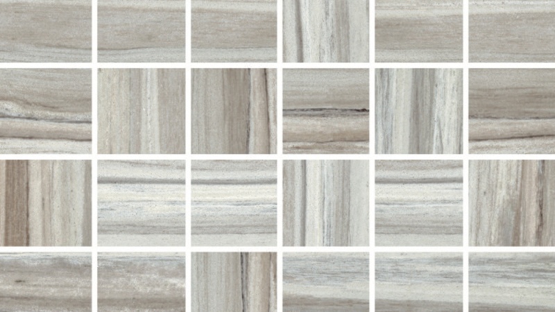 Zebrino Bluette Porcelain Mosaic - 2" x 2" Honed