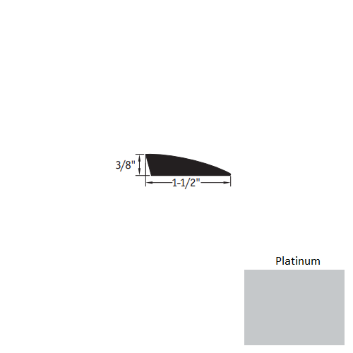 Johnsonite Platinum Vinyl Carpet Reducer Trim
