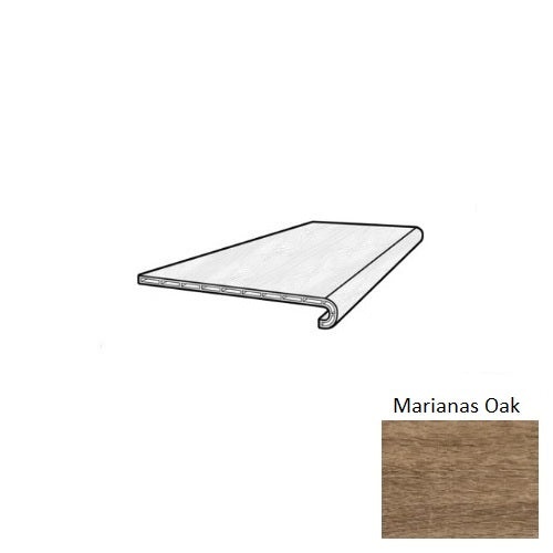 Coretec Plus Enhanced 7 Inch Marianas Oak Luxury Vinyl Moulding / Trim – 48" Stair Tread – UV Acrylic