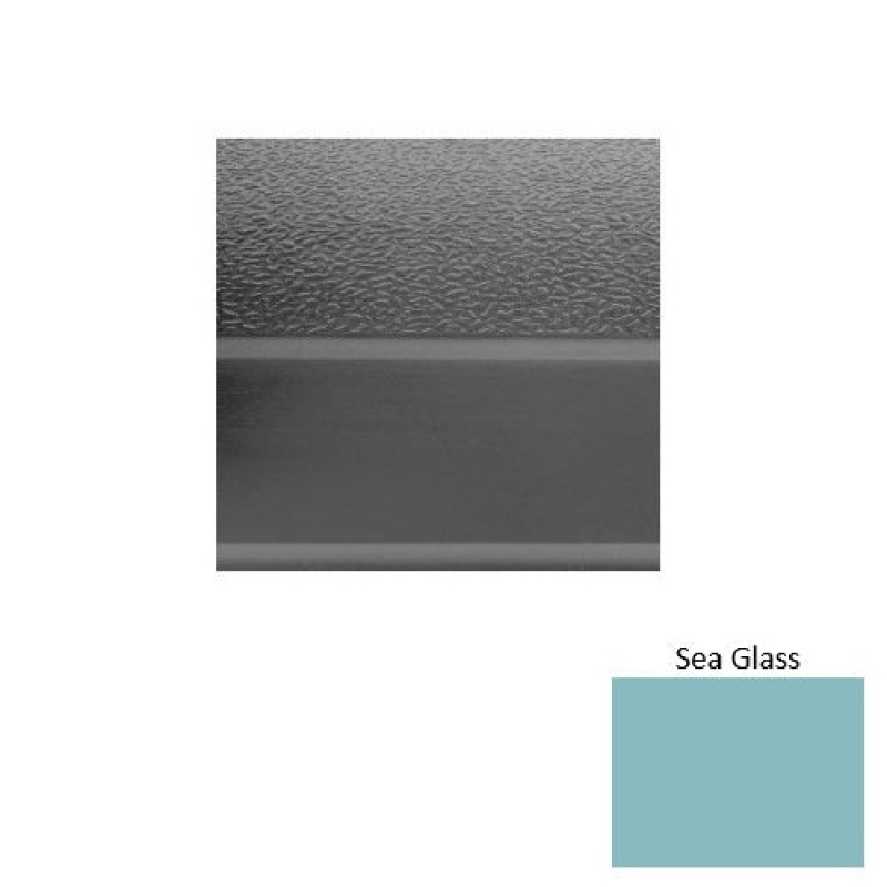 Roppe Solid 93 Sea Glass Textured Rubber Stair Tread with DuPont Kevlar