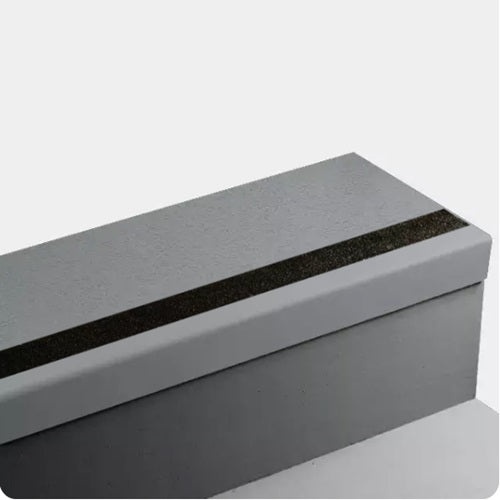 Johnsonite Storm Cloud Rice Paper Rubber Stair Tread