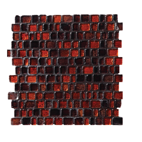 Jewel Tide Bonfire Random Blends Glass Mosaic - 3/4" Random Sizes - Glossy