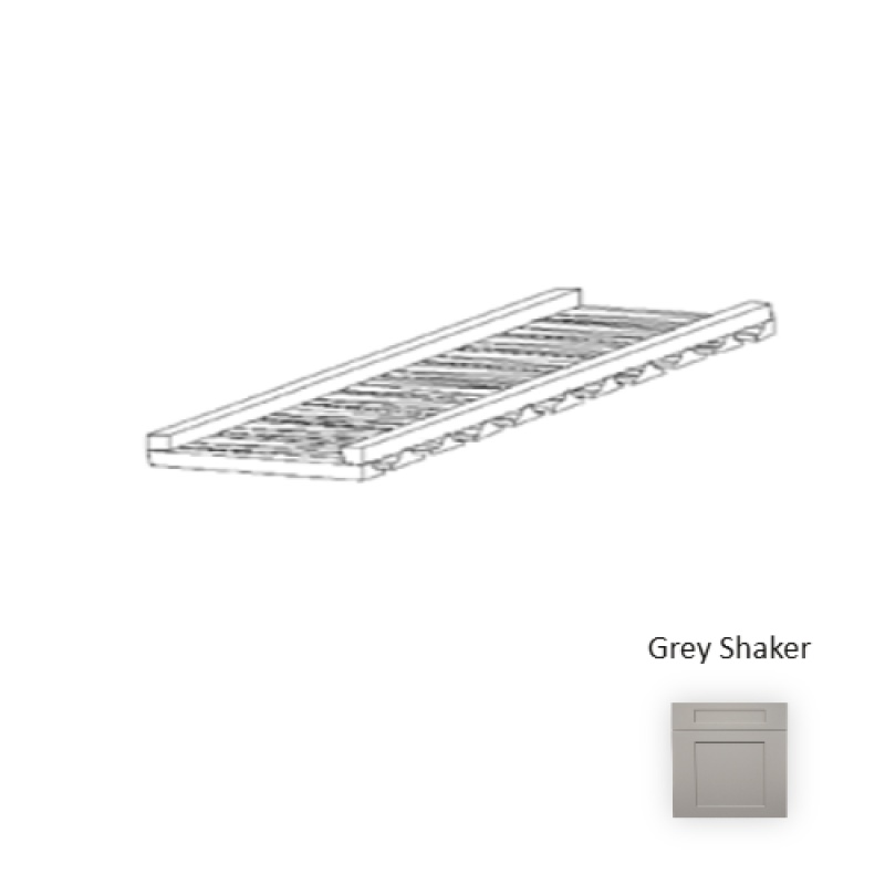 36" Framed Shaker Grey Wall Cabinet