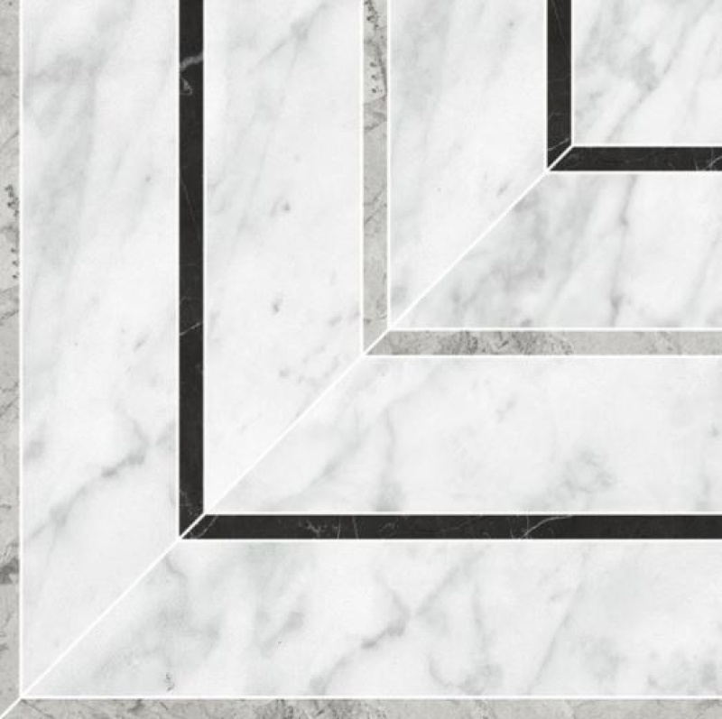 La Marca Carrara Gioia Porcelain Mosaic - Picco - Honed