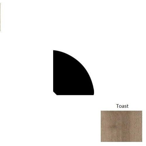 Haven Toast Laminate Wood Moulding / Trim - 94" Quarter Round - Embossed
