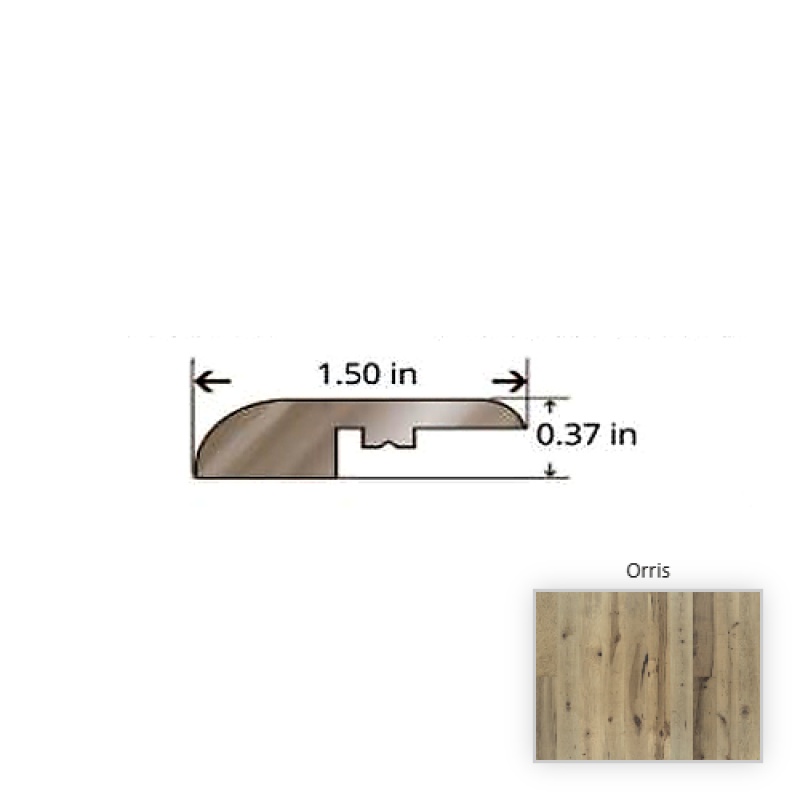 True Maple Orris Hardwood Moulding / Trim - 84.25" Reducer - Nu Oil Super Matte