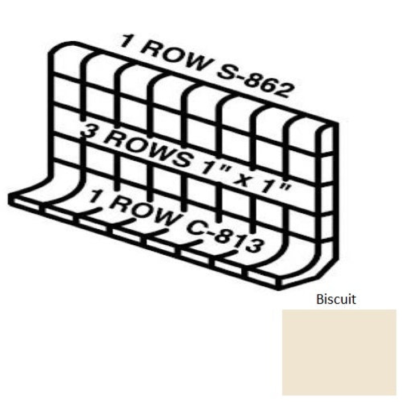 Unglazed Mosaics Biscuit Porcelain Wall Trim