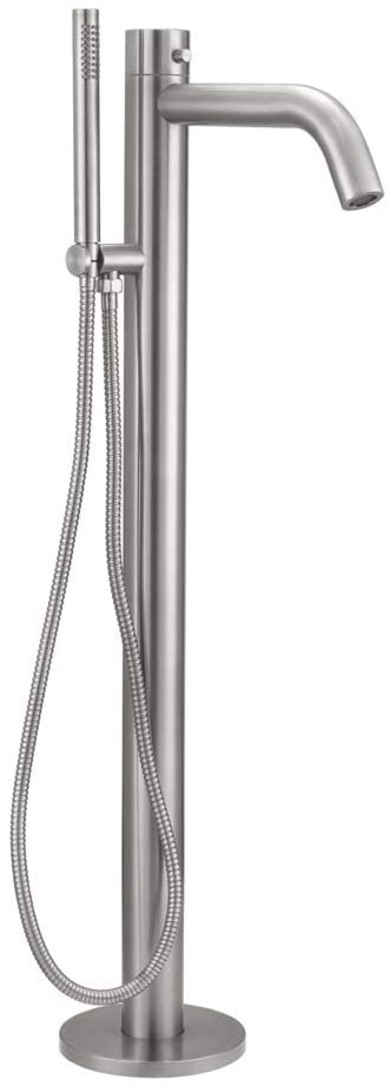 Black Freestanding Bathtub Filler with Hand Shower