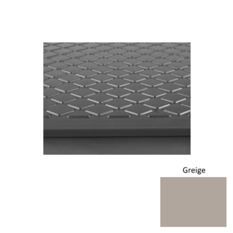 Solid 31 Greige Diamond Rubber (Rd) Stair Tread - Textured