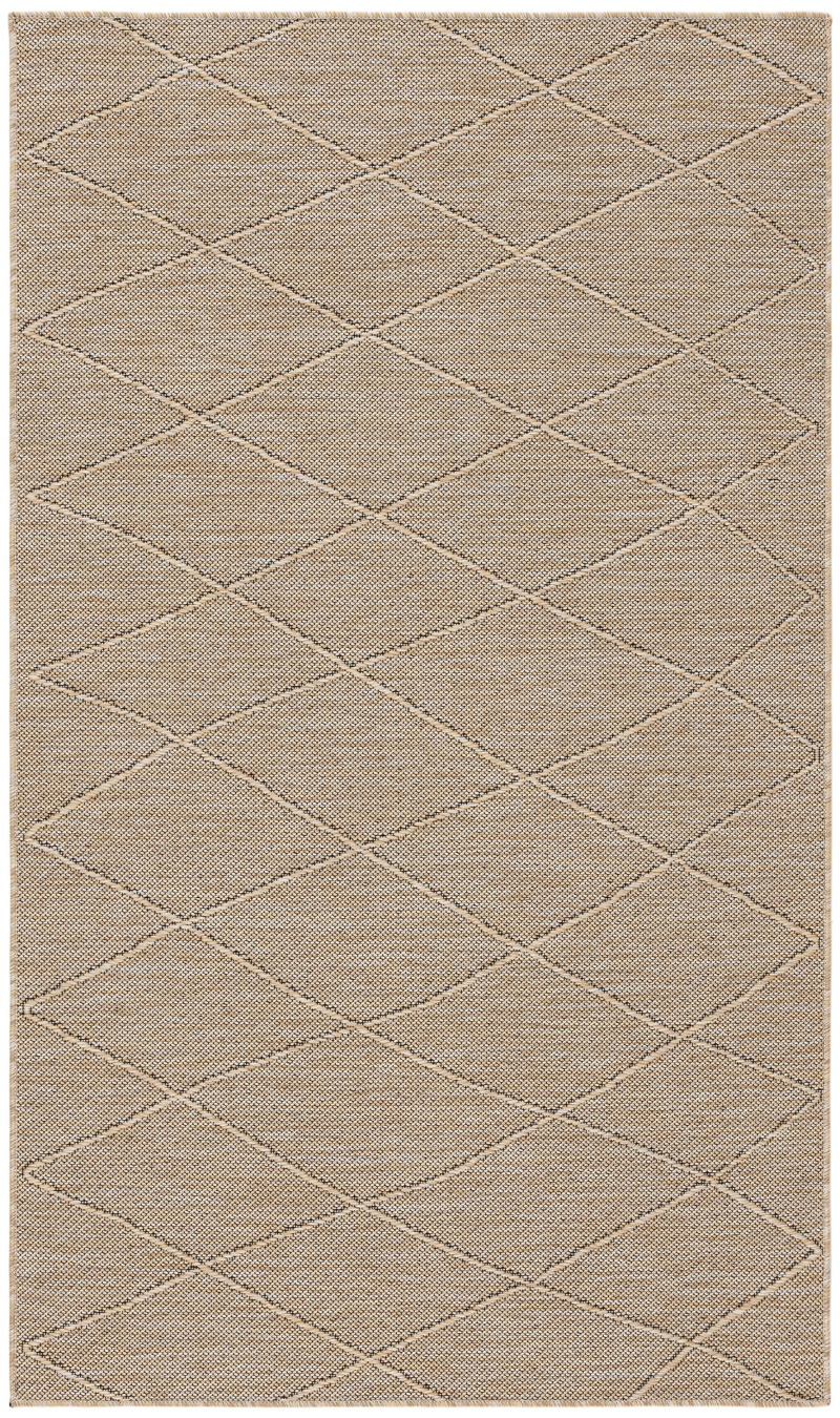 Washable Solutions Natural Area Rug 3 Ft x 5 Ft
