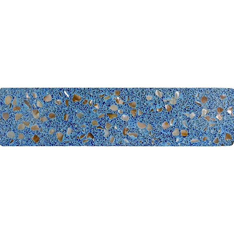 Aquaterra Blue Shell Mosaic - Brick - Glossy