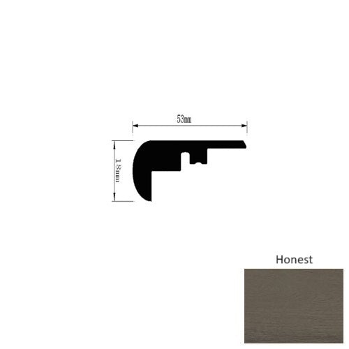 Genesis Authentics Honest Luxury Vinyl Overlap Stair Nose - Matte