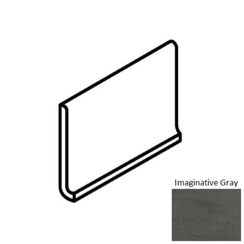 Theoretical Imaginative Gray Porcelain Cove Base