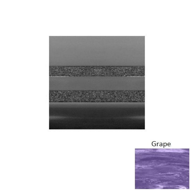 Marbleized 51 Grape Light Duty With Two 3/4 Inch Strips Rubber (Rd) With Safety Yellow Abrasive Strip Stair Tread - Smooth