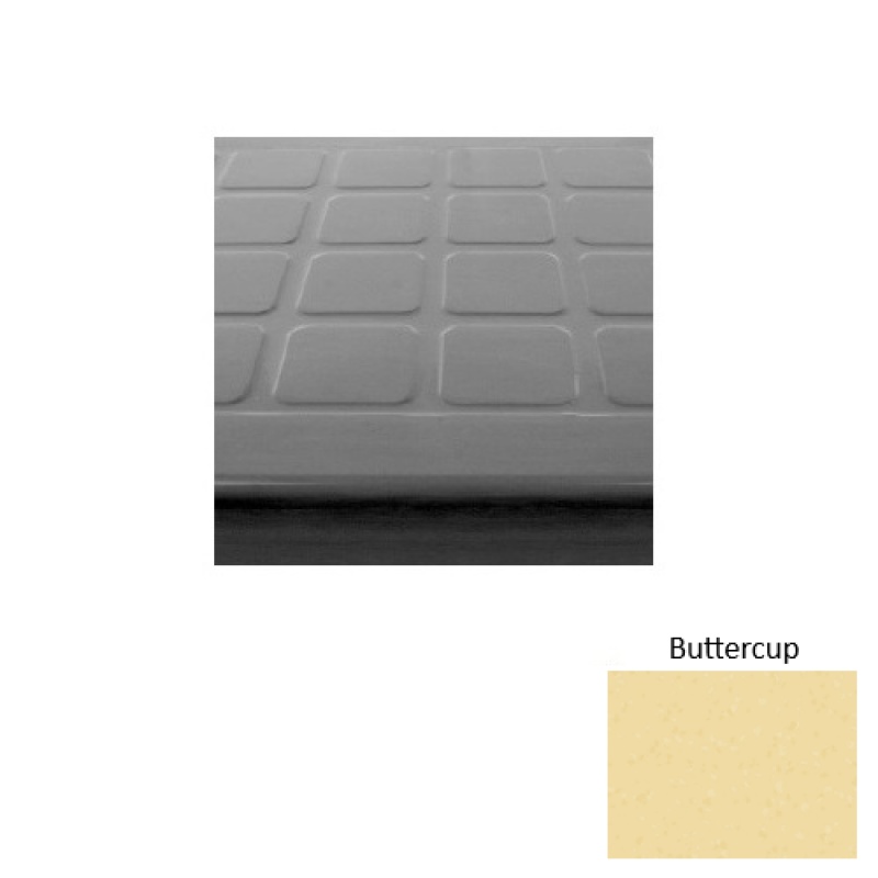 Symmetry 94 Buttercup Raised Square Rubber (Sq) Stair Tread With Dupont Kevlar - Textured