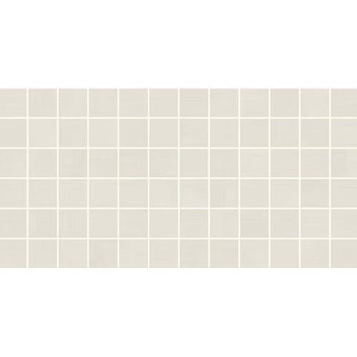 Subtle Strands Chalk Straight Joint Porcelain Mosaic - 3" x 3" Matte