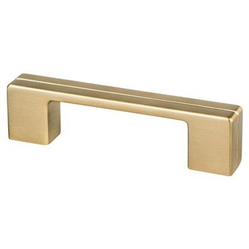 Berenson Skyline Zinc Bar Pull - Modern Brushed Gold