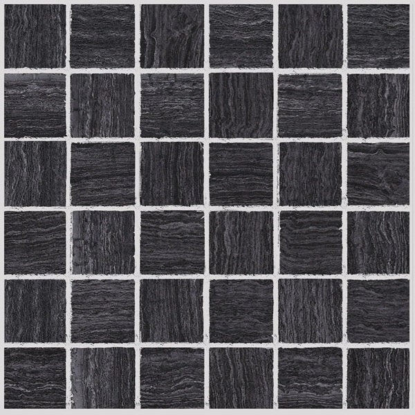 Celestia Slate Hue Porcelain Mosaic - 2" x 2" - Matte