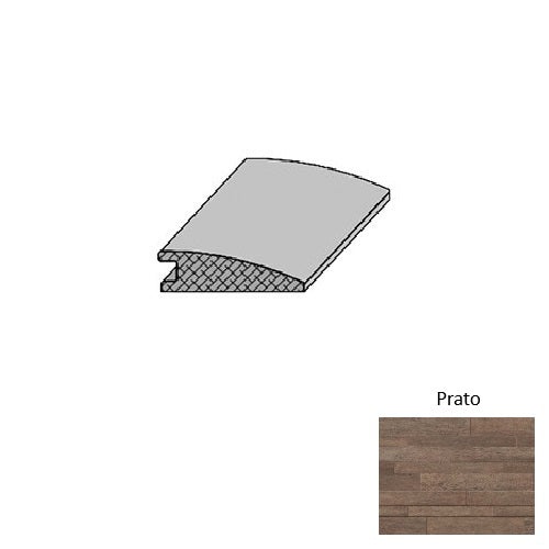 Tuscan Prato Hardwood Moulding / Trim - 2" X 78" Reducer - Wire Brushed