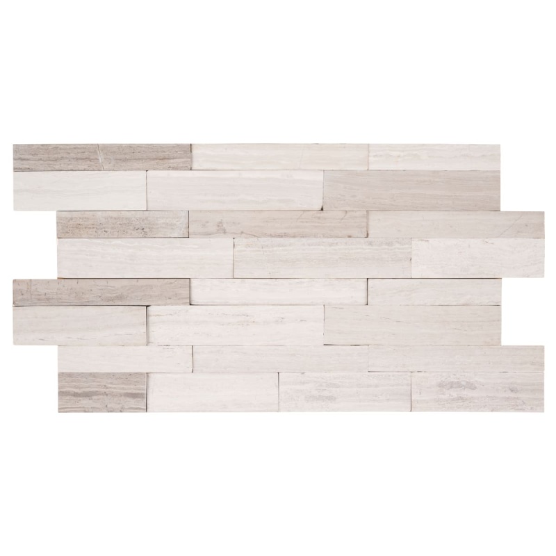Winter Oak Peel & Stick Marble Veneer - Linear - Honed