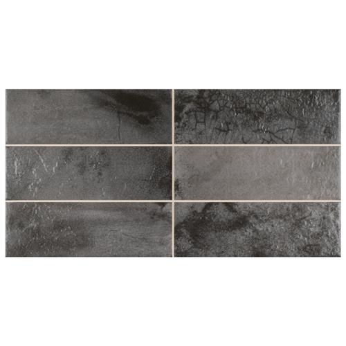Kings Raku Black Ceramic Tile