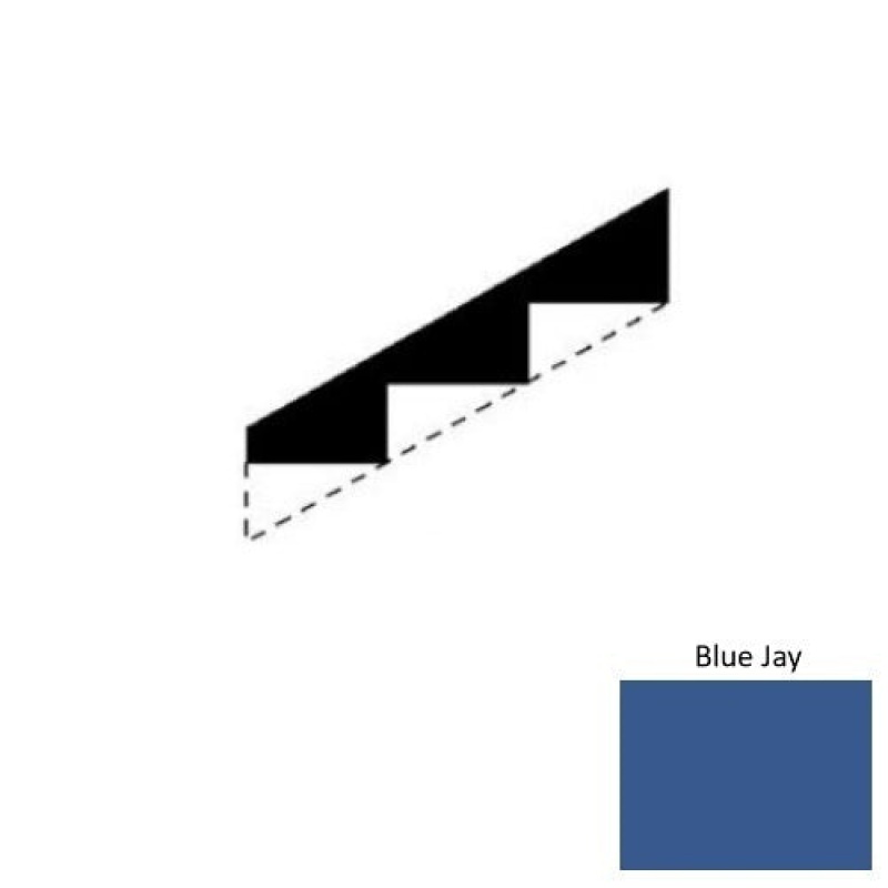 Solid Blue Jay Rubber Stringers - Smooth