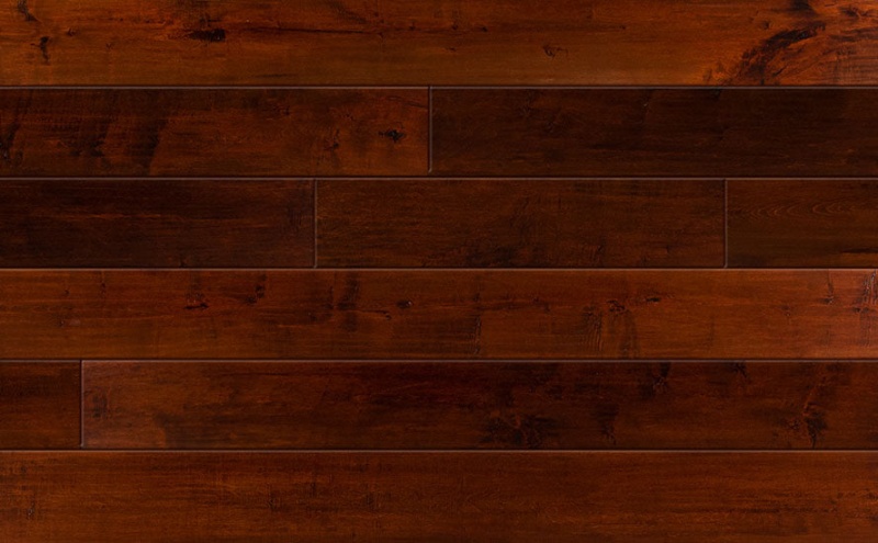 English Pub Smoked Bourbon Engineered Hardwood Flooring - Hand Scraped - Multi Sizes